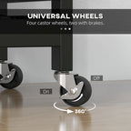 Carrello da cucina con isola, piano in legno, ripiani e cassetti