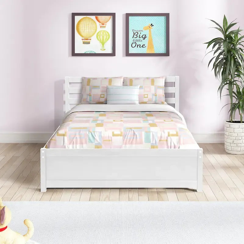 Struttura letto a piattaforma matrimoniale con 4 cassetti contenitore