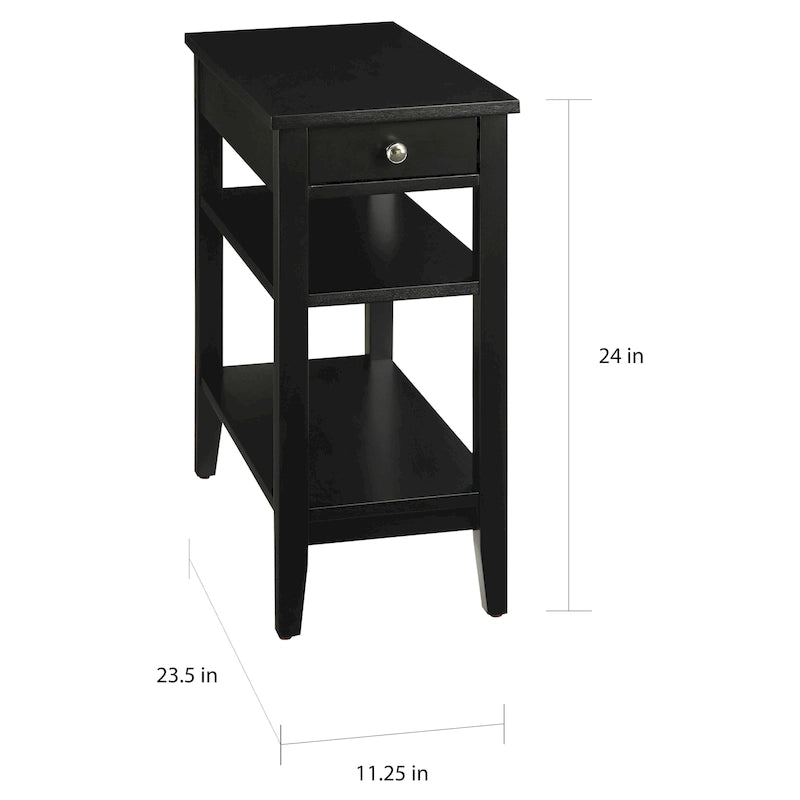 Tavolino da divano/letto con 1 cassetto e ripiani