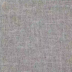 Sgabello da bar girevole senza schienale Avery White Wood, sedile in tessuto grigio