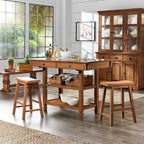 Credenza da cucina bicolore con cassetti e ripiani