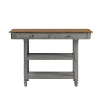 Credenza da cucina bicolore con cassetti e ripiani