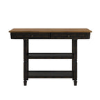 Credenza da cucina bicolore con cassetti e ripiani