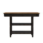 Credenza da cucina bicolore con cassetti e ripiani