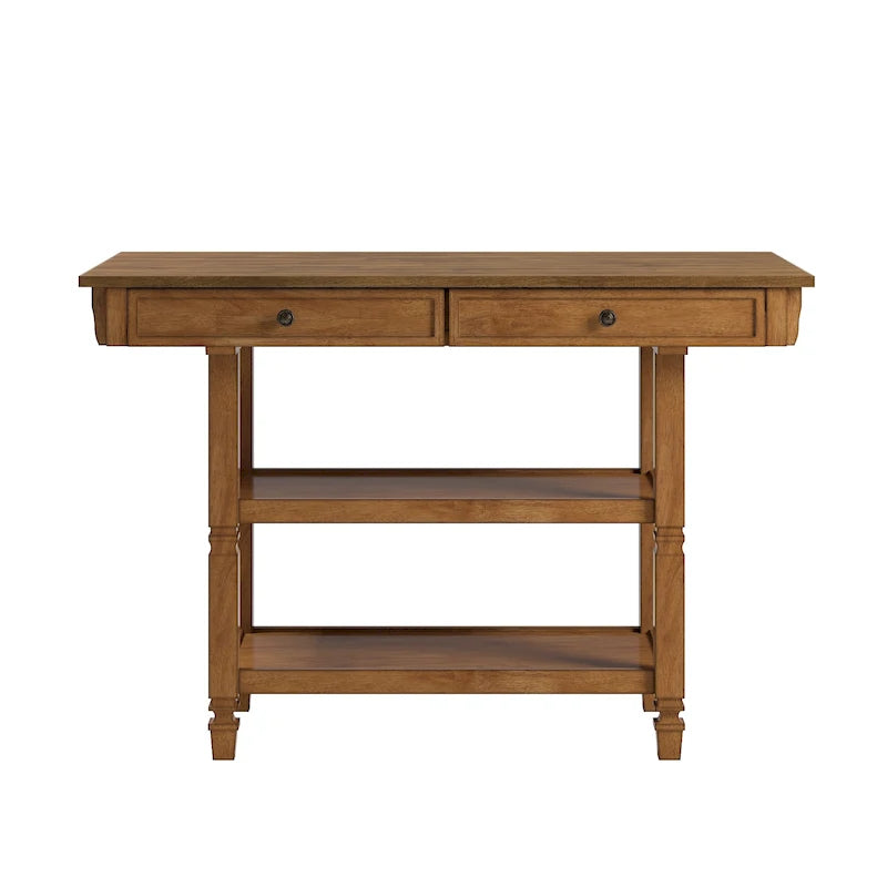 Credenza da cucina bicolore con cassetti e ripiani