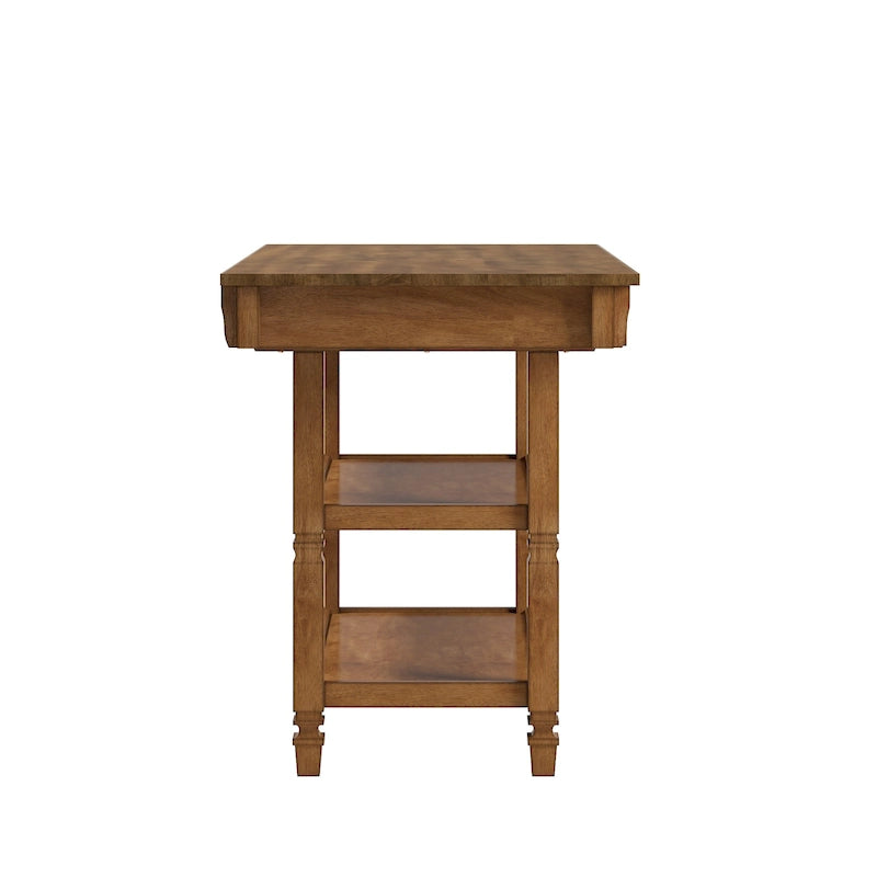 Credenza da cucina bicolore con cassetti e ripiani
