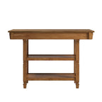 Credenza da cucina bicolore con cassetti e ripiani