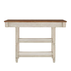 Credenza da cucina bicolore con cassetti e ripiani