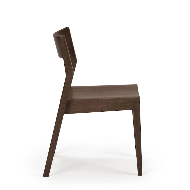 Sedia da pranzo moderna in legno massello