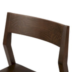 Sedia da pranzo moderna in legno massello