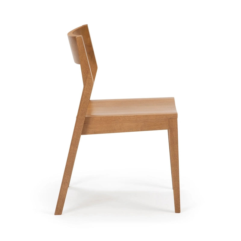 Sedia da pranzo moderna in legno massello