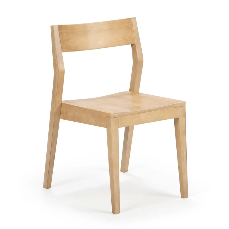Sedia da pranzo moderna in legno massello