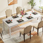 Tavolo da pranzo rettangolare da 78 pollici per 6-8 persone