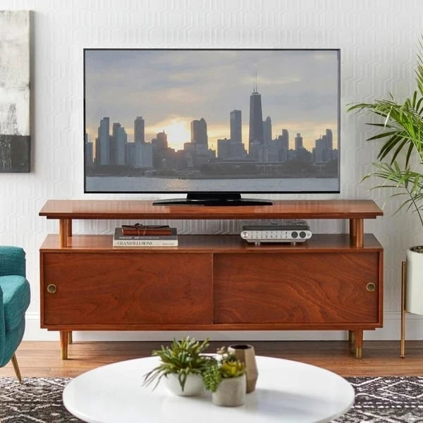 Mobile TV in legno di design moderno di metà secolo