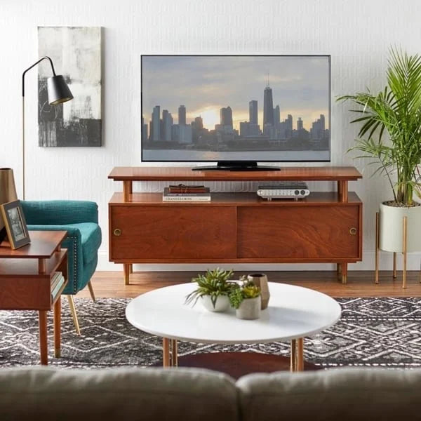 Mobile TV in legno di design moderno di metà secolo
