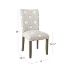 Sedia da pranzo classica Parsons - Set da 2