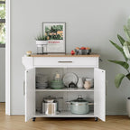 Isola da cucina con mobile contenitore e anta a ribalta