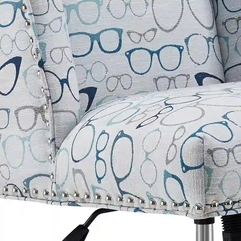 Sedia da ufficio Optical Print con rotazione a 360°