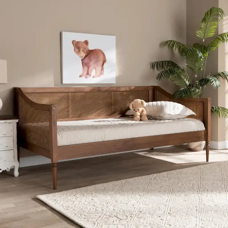 Daybed Mid-Century Modern in Rattan Sintetico - Singolo