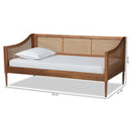 Daybed Mid-Century Modern in Rattan Sintetico - Singolo