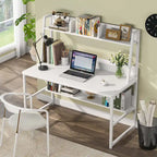 Computer Desk with Hutch and Bookshelf,Home Office Desk,Study Writing Table