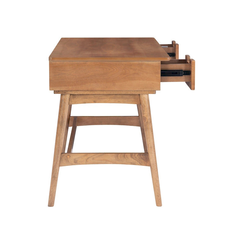 Scrivania Mid-Century in Rattan