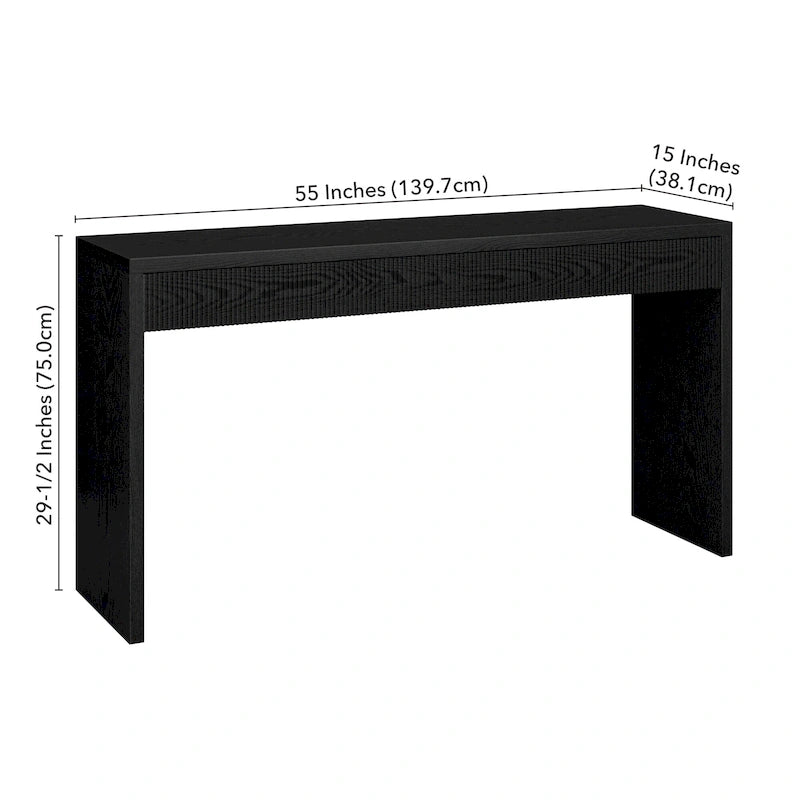 Consolle scanalata da 55"