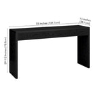 Consolle scanalata da 55"