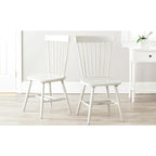 Sedia da pranzo rustica con schienale a fusi (Set di 2) - 53L x 53P x 91H cm