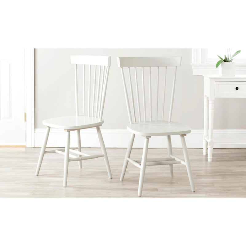 Sedia da pranzo rustica con schienale a fusi (Set di 2) - 53L x 53P x 91H cm