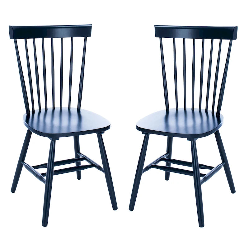 Sedia da pranzo rustica con schienale a fusi (Set di 2) - 53L x 53P x 91H cm