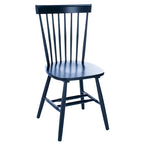 Sedia da pranzo rustica con schienale a fusi (Set di 2) - 53L x 53P x 91H cm