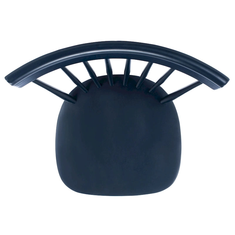 Sedia da pranzo rustica con schienale a fusi (Set di 2) - 53L x 53P x 91H cm