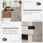 Comò a 6 cassetti con cassettiera in legno