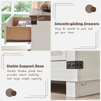 Comò a 6 cassetti con cassettiera in legno