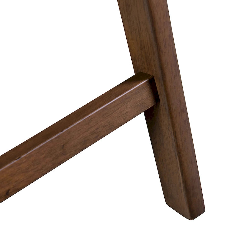 Sedie da pranzo in legno bouclé di metà secolo (set da 2)