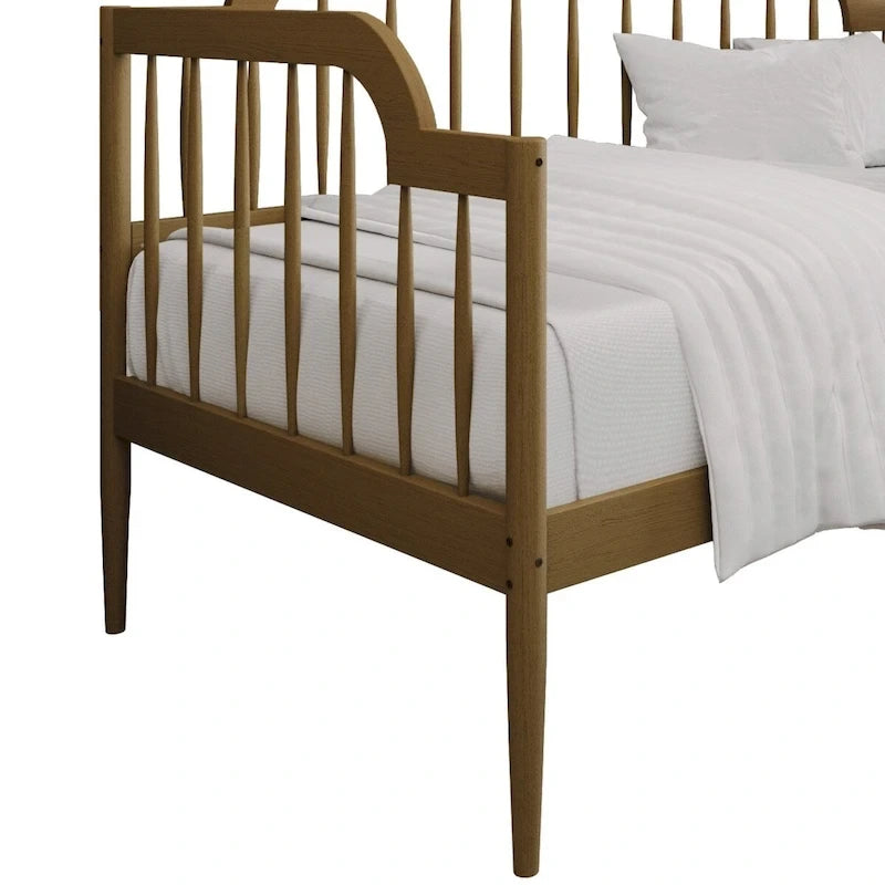 Divano letto singolo in legno a fuso