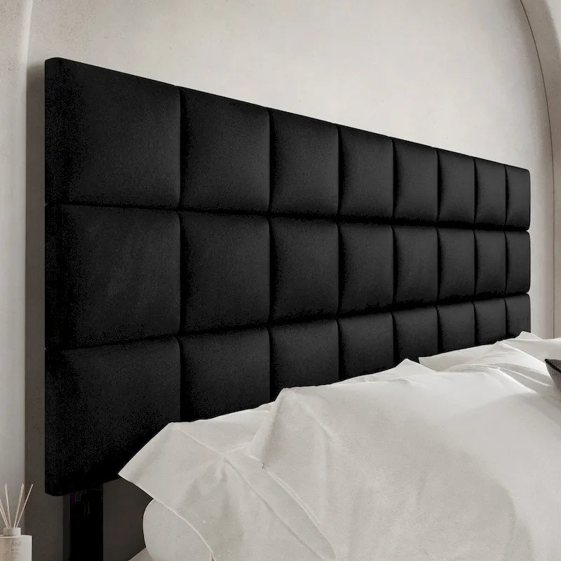 CraftPorch Square Stitching Velvet Upholstered Headboard